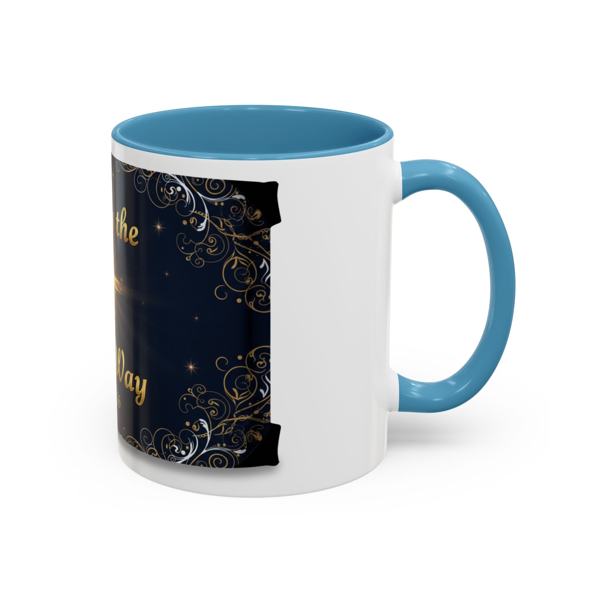 God Is the Only Way Coffee Mug — John 3:16 Inspirational Accent Mug