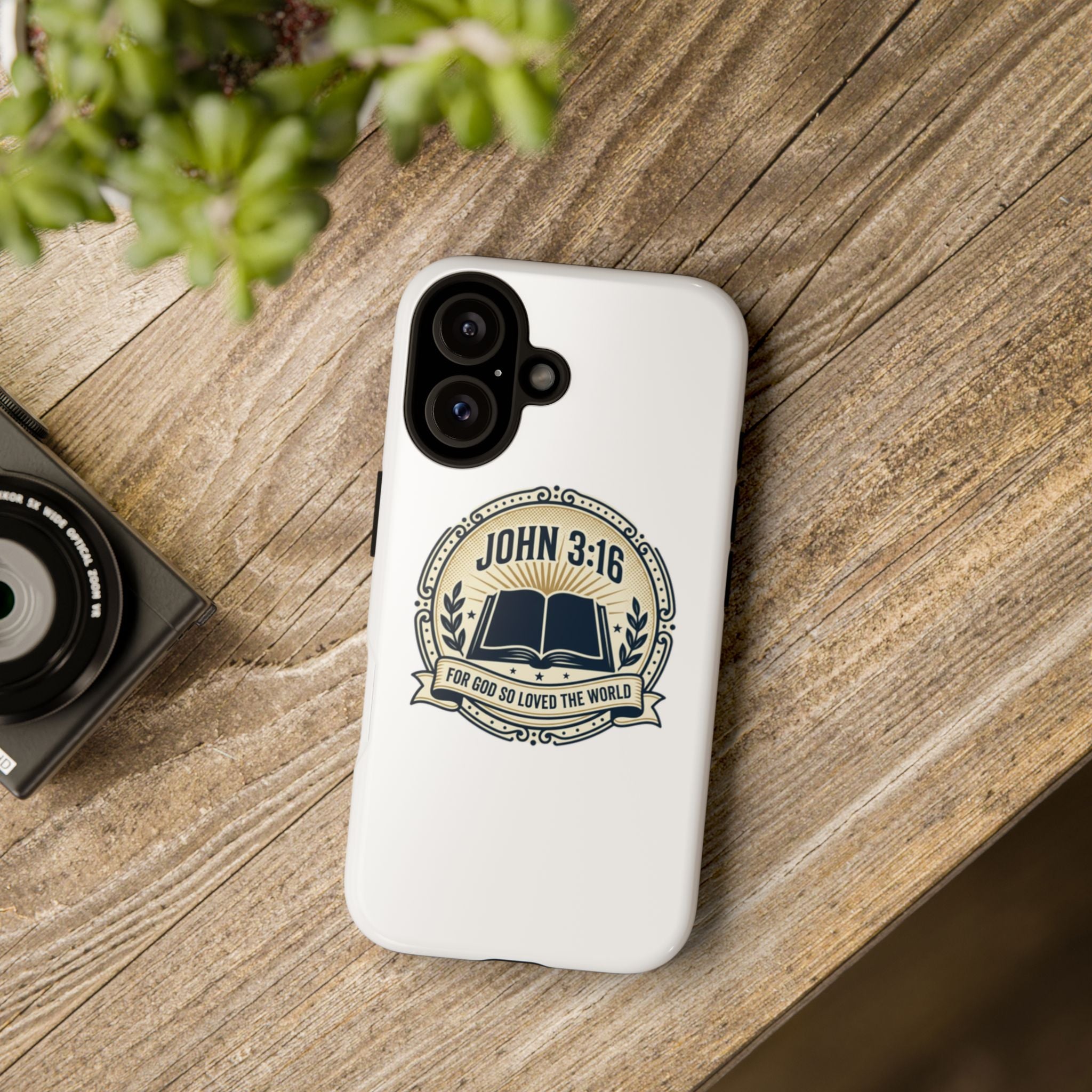 John 3:16 Bible Verse Phone Case — Christian Scripture Tough Case