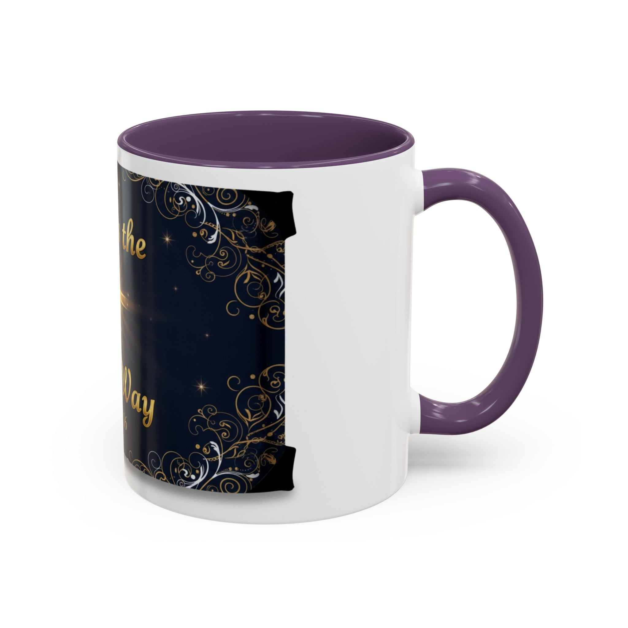 God Is the Only Way Coffee Mug — John 3:16 Inspirational Accent Mug