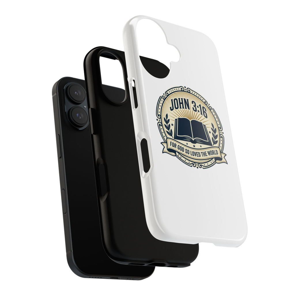 John 3:16 Bible Verse Phone Case — Christian Scripture Tough Case
