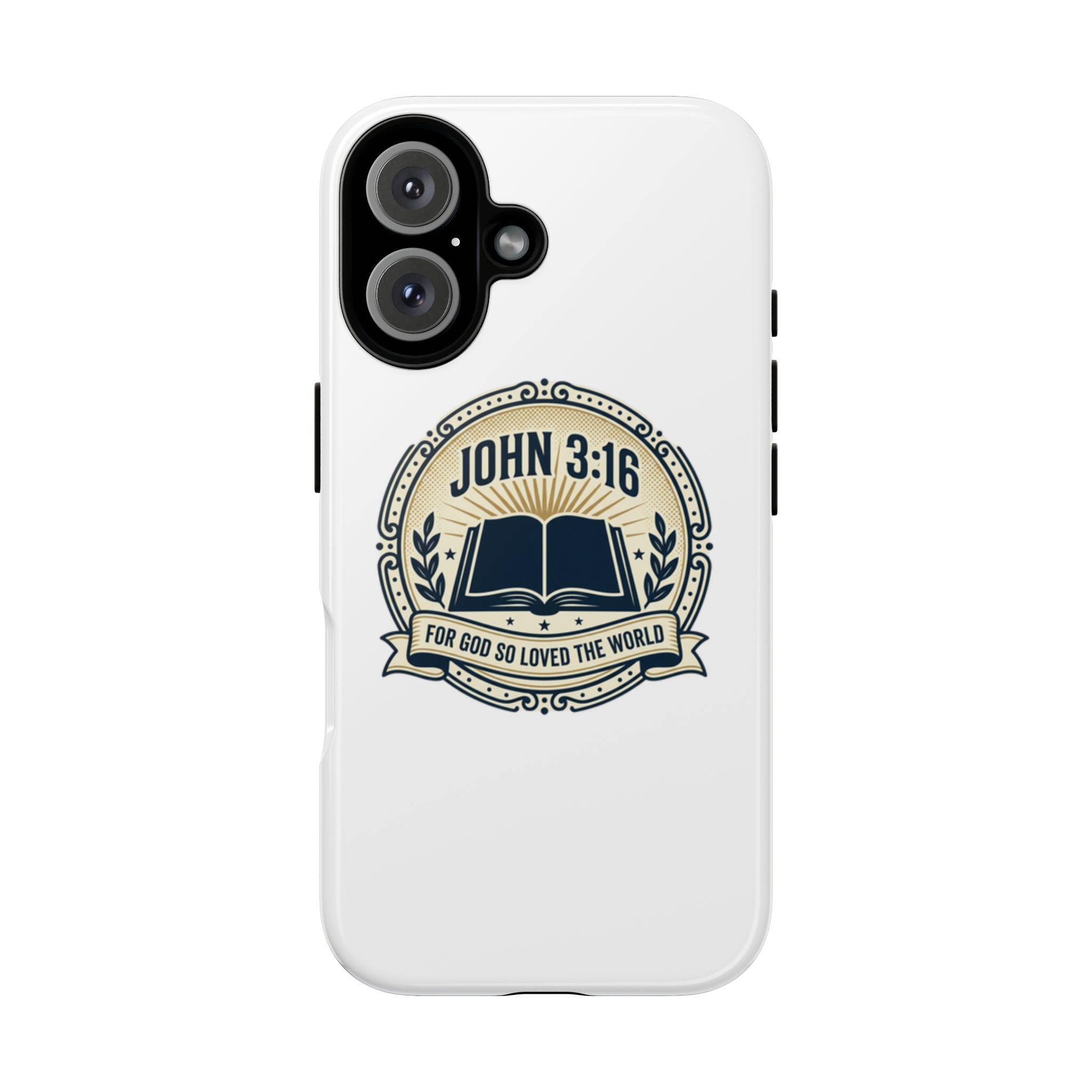John 3:16 Bible Verse Phone Case — Christian Scripture Tough Case