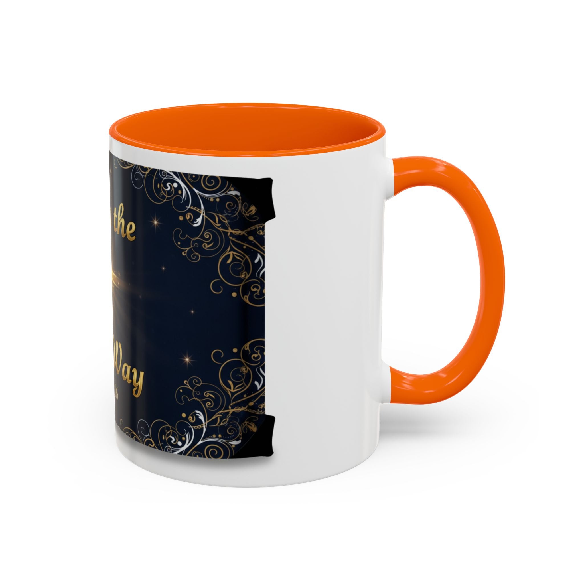 God Is the Only Way Coffee Mug — John 3:16 Inspirational Accent Mug