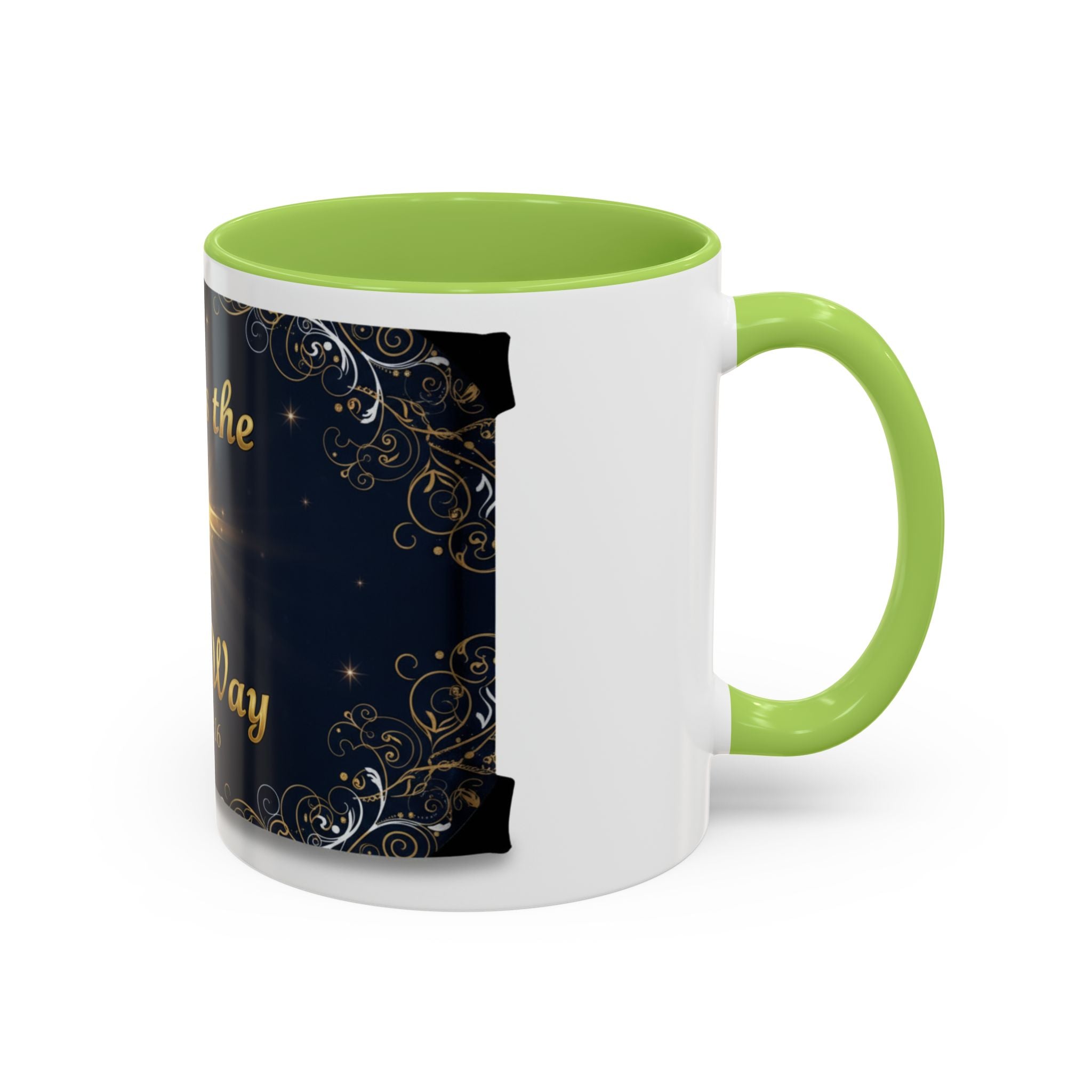 God Is the Only Way Coffee Mug — John 3:16 Inspirational Accent Mug