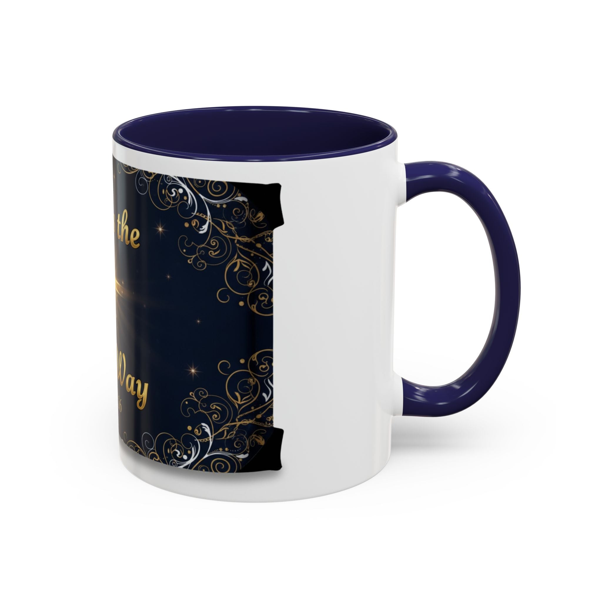 God Is the Only Way Coffee Mug — John 3:16 Inspirational Accent Mug